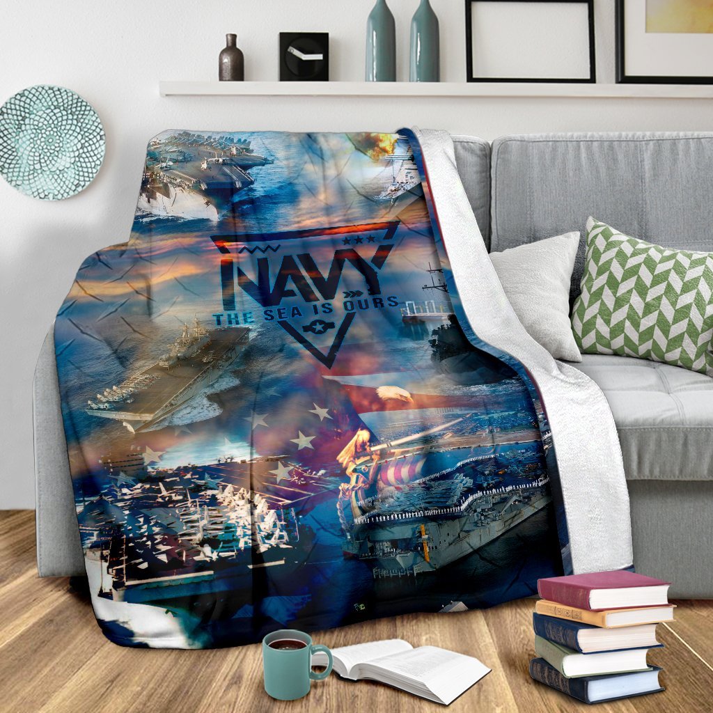 US Navy 3D All Over Printed Blanket