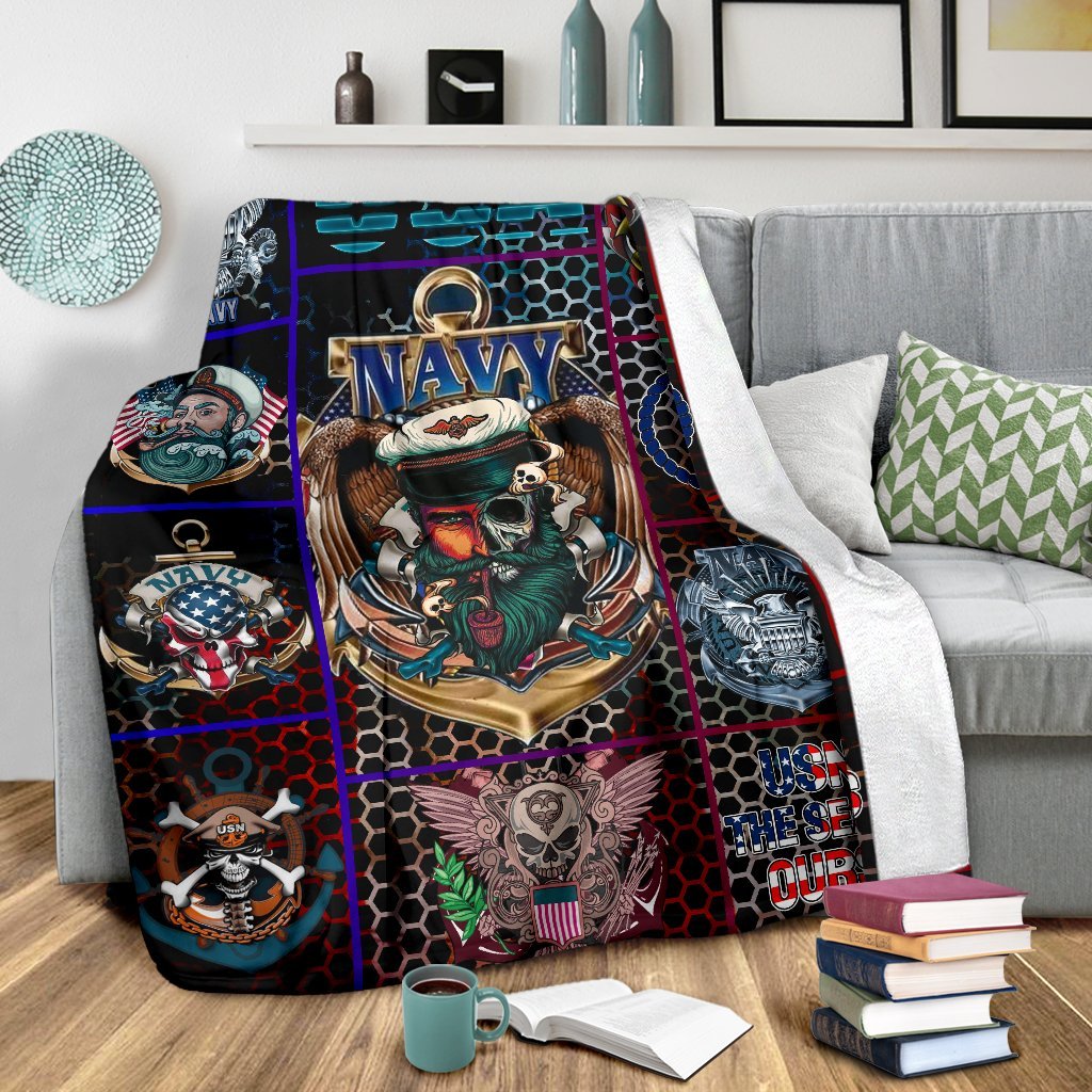 US Navy 3D All Over Printed Blanket