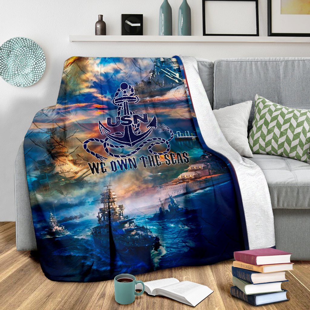 US Navy 3D All Over Printed Blanket