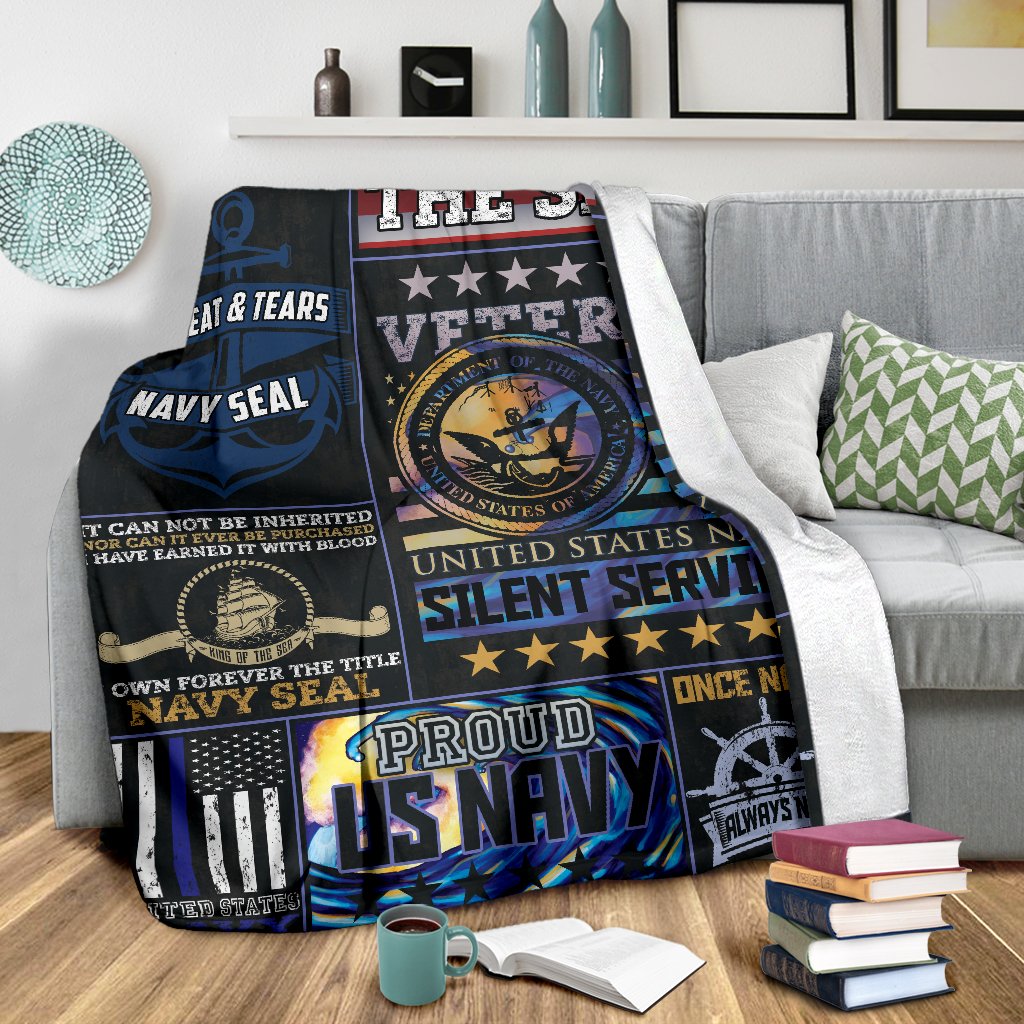 US Navy 3D All Over Printed Blanket