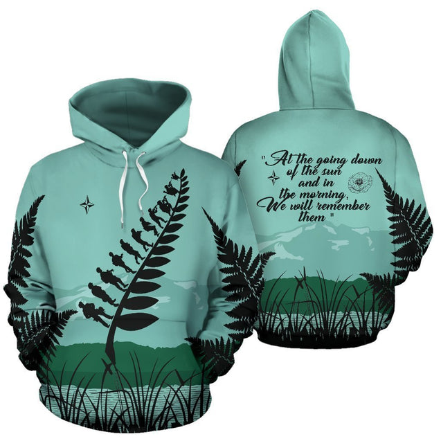 Anzac Silver Fern New Zealand Hoodie PL-Apparel-PL8386-Hoodie-S-Vibe Cosy™