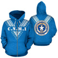 Northern Mariana Islands All Over Hoodie-Apparel-HD09-Zipped Hoodie-S-Vibe Cosy™