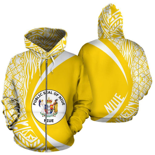 Niue Polynesian Hoodie - Circle Style 06 - J4-Apparel-Phaethon-Zip-S-Vibe Cosy™