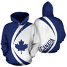 Canada Maple Leaf Hoodie - Circle Style PL-Apparel-PL8386-Hoodie-S-Vibe Cosy™