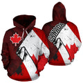 Canada Special Grunge Flag Pullover Hoodie PL-Apparel-PL8386-Hoodie-S-Vibe Cosy™