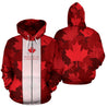 Proud To Be Canadian Pullover Hoodie PL-Apparel-PL8386-Zipped Hoodie-S-Vibe Cosy™