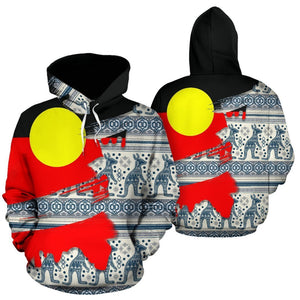 Aboriginal Flag And Pattern 3D All Over Printed Hoodie MP512-Apparel-MP-Hoodie-S-Vibe Cosy™