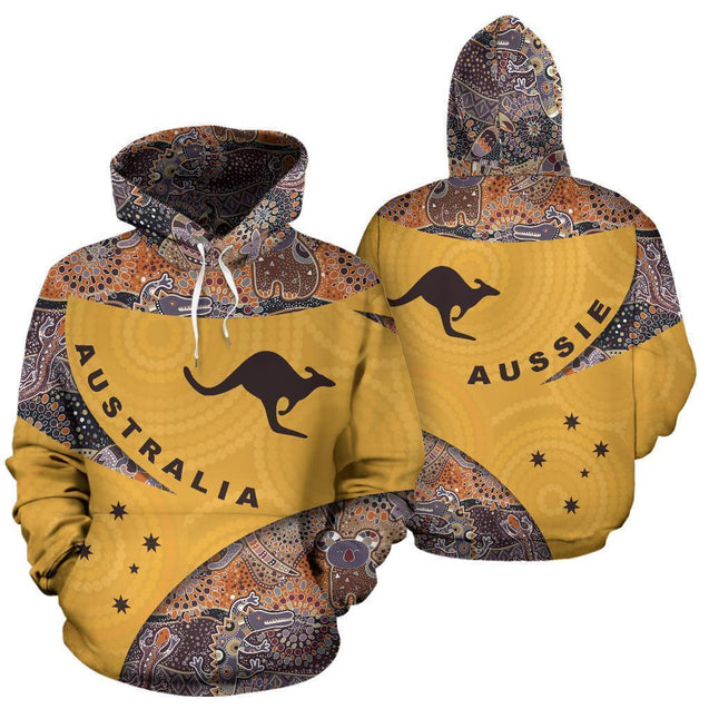 Endless Australia Pattern Hoodie- NNK1465-Apparel-PL8386-Hoodie-S-Vibe Cosy™