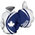 Canada Maple Leaf Hoodie - Circle Style PL-Apparel-PL8386-Hoodie-S-Vibe Cosy™