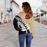 Lest We Forget - New Zealand Tan Off Shoulder Sweater K52-WOMENS OFF SHOULDER SWEATERS-HD09-Women's Off Shoulder Sweater - .-2XS-Vibe Cosy™