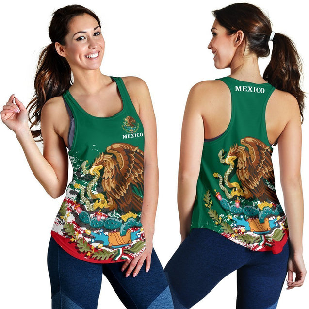 Mexico Special Women's Racerback Tank A7-Apparel-Phaethon-Tank Top-S-Vibe Cosy™