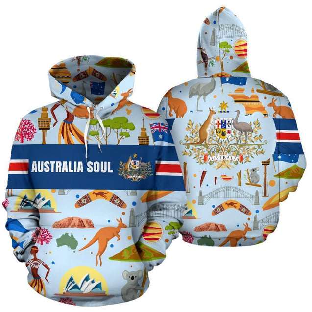 Hoodie Australia Soul -NNK1488-Apparel-PL8386-Hoodie-S-Vibe Cosy™