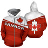 Canada Maple Leaf Hoodie - Vivian Style PL-Apparel-PL8386-Zipped Hoodie-S-Vibe Cosy™