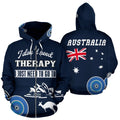 I Don't Need Therapy - Australia Allover Zip-up Hoodie-NNK1807-Apparel-PL8386-Hoodie-S-Vibe Cosy™