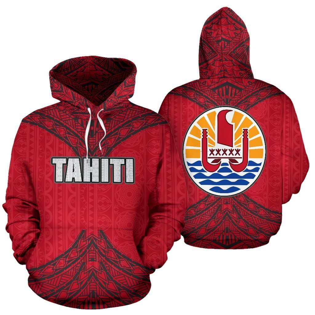 Tahiti Polynesian All Over Hoodie - New Style - BN09-Apparel-Khanh Arts-Hoodie-S-Vibe Cosy™