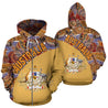 Australia Hoodie Australia Pattern Wave Coat Of Arms - NNK1467-Apparel-PL8386-Zip-up Hoodie-S-Vibe Cosy™