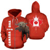 Canada Moose Hoodie - Canada is in My DNA PL-Apparel-PL8386-Zipped Hoodie-S-Vibe Cosy™