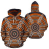 Australia All Over Hoodie Australia Pattern- NNK1481-Apparel-PL8386-Hoodie-S-Vibe Cosy™