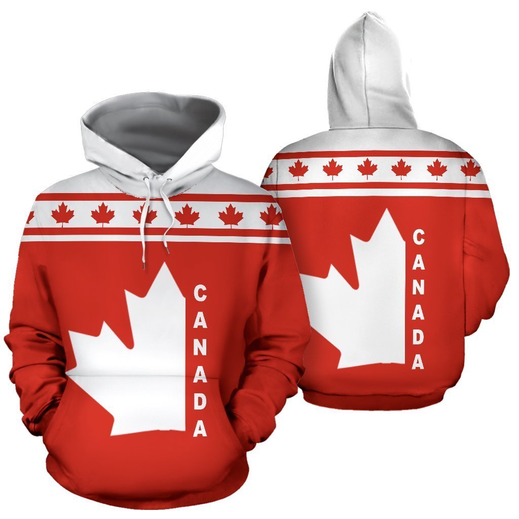 Canadian Maple Leaf Hoodie PL-Apparel-PL8386-Hoodie-S-Vibe Cosy™