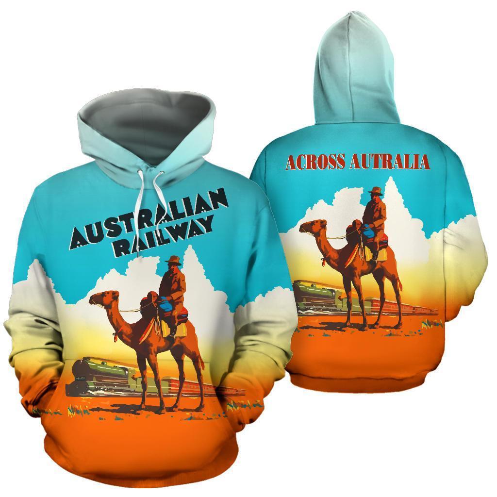 Australian Railway All Over Print Hoodie - NNK1431-Apparel-NNK-Hoodie-S-Vibe Cosy™