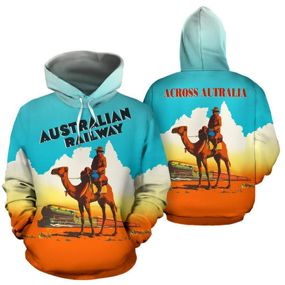 Australian Railway All Over Print Hoodie - NNK1431-Apparel-NNK-Hoodie-S-Vibe Cosy™
