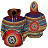 Blooming Aboriginal All Over Zip-Up Hoodie-NNK1499-Apparel-PL8386-Hoodie-S-Vibe Cosy™