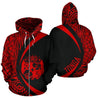 Tonga Polynesian Hoodie - Circle Style 05 J1-Apparel-Phaethon-Zipped Hoodie-S-Vibe Cosy™