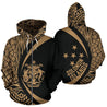 Solomon Islands Polynesian Hoodie - Circle Style 03 - J4-Apparel-Phaethon-Zip-S-Vibe Cosy™