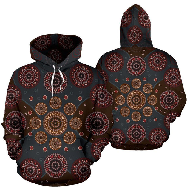 Australia All Over Hoodie Australia Pattern- NNK1480-Apparel-PL8386-Hoodie-S-Vibe Cosy™