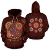 Flower Aboriginal All Over Hoodie NNK1449-Apparel-PL8386-Hoodie-S-Vibe Cosy™