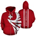 Switzerland Flag Hoodie - Warrior Style J9-Apparel-Phaethon-Hoodie-S-Vibe Cosy™