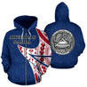 American Samoa Polynesian Hoodie - Warrior Style PL-Apparel-PL8386-Zipped Hoodie-S-Vibe Cosy™