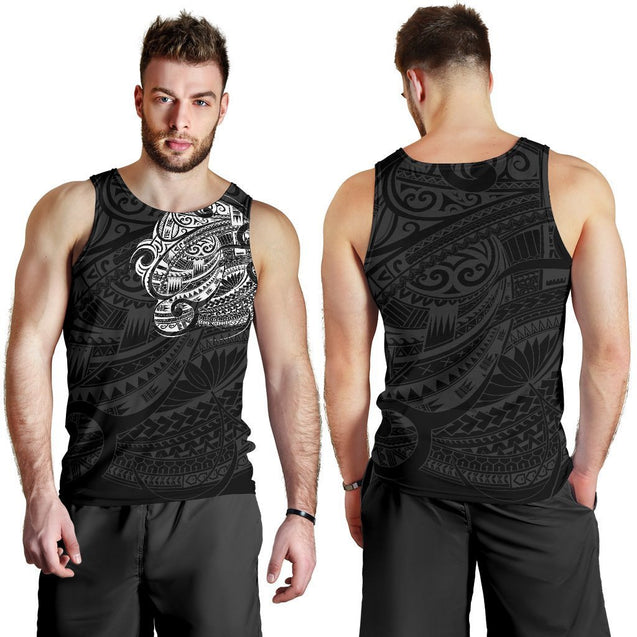 Maori Tattoo Style All Over Hoodie White Version NVD-Apparel-Dung Van-Tank Top-S-Vibe Cosy™