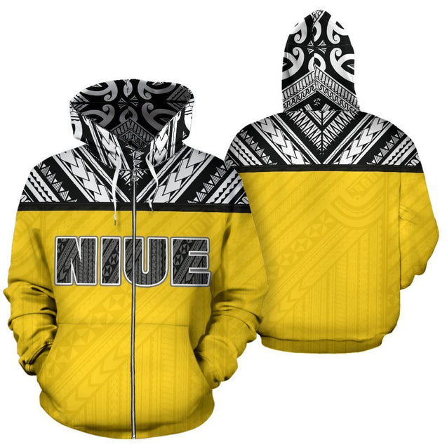 Niue All Over Hoodie - BN09-Apparel-Phaethon-Zip-S-Vibe Cosy™