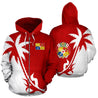 Tonga Coconut Tree Hoodie K4-Apparel-Phaethon-Zipped Hoodie-S-Vibe Cosy™