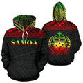 Samoa All Over Hoodie - Reggae Color Version - BN01-ALL OVER PRINT HOODIES (P)-Phaethon-Hoodie-S-Vibe Cosy™