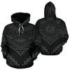 Hawaii Polynesian Tribal Hoodie - New Warrior Style Gray Color - AH J1-ALL OVER PRINT HOODIES (P)-Phaethon-Hoodie-S-Vibe Cosy™