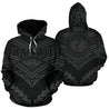 Hawaii Polynesian Tribal Hoodie - New Warrior Style Gray Color - AH J1-ALL OVER PRINT HOODIES (P)-Phaethon-Hoodie-S-Vibe Cosy™