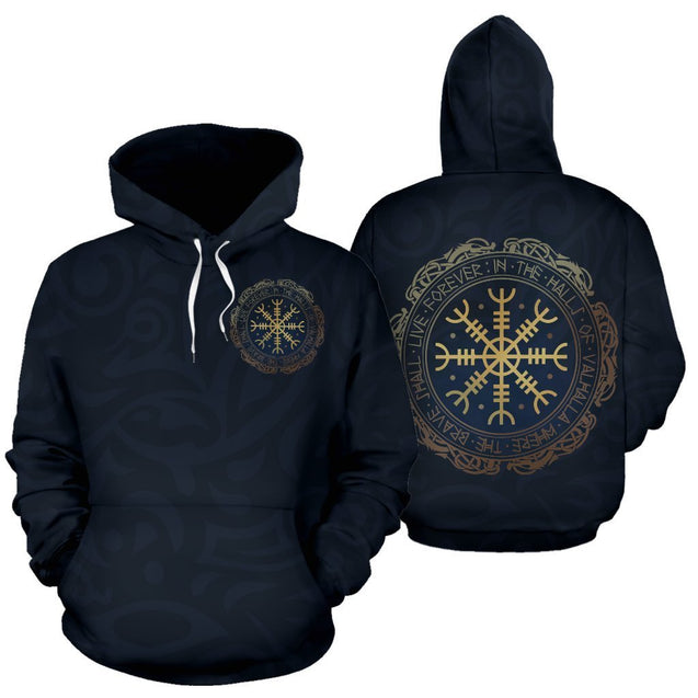 Viking All Over Hoodie-ALL OVER PRINT HOODIES (P)-HP Arts-Hoodie-S-Vibe Cosy™