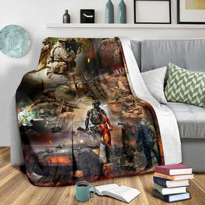 US Army 3D All Over Printed Blanket
