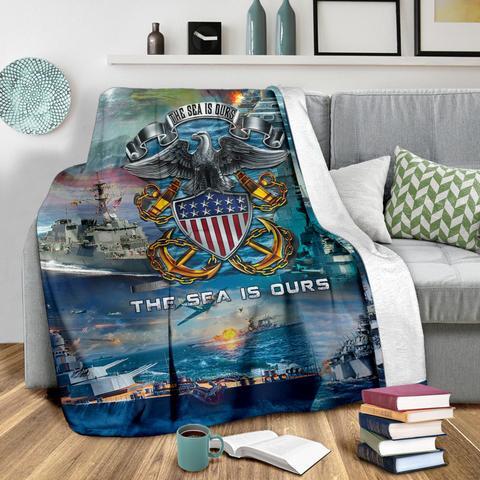 US Navy 3D All Over Printed Blanket