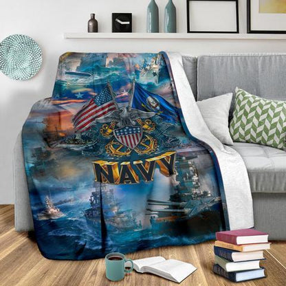 US Navy 3D All Over Printed Blanket