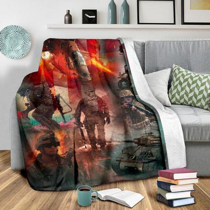 US Army 3D All Over Printed Blanket