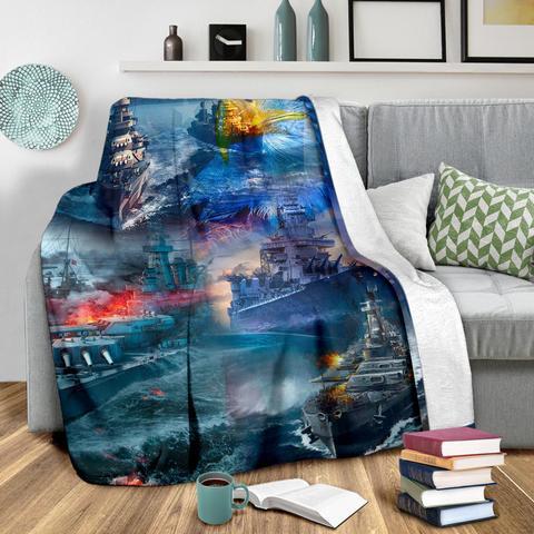 US Navy 3D All Over Printed Blanket