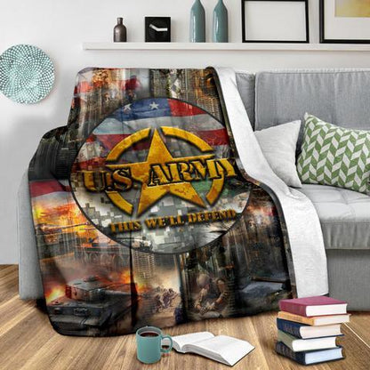 US Army 3D All Over Printed Blanket