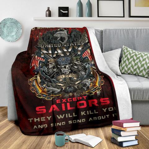 US Navy 3D All Over Printed Blanket