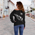 Rugby Haka Fern Off Shoulder Sweater K24-WOMENS OFF SHOULDER SWEATERS-HD09-Women's Off Shoulder Sweater - .-2XS-Vibe Cosy™