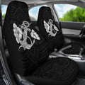 Polynesian Hibiscus Car Seat Covers - AH-CAR SEAT COVERS-Alohawaii-Car Seat Covers-Universal Fit-White-Vibe Cosy™