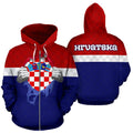 Croatia - Hrvatska Superhero Allover Zip Hoodie A0-Apparel-Khanh Arts-Zipped Hoodie-S-Vibe Cosy™
