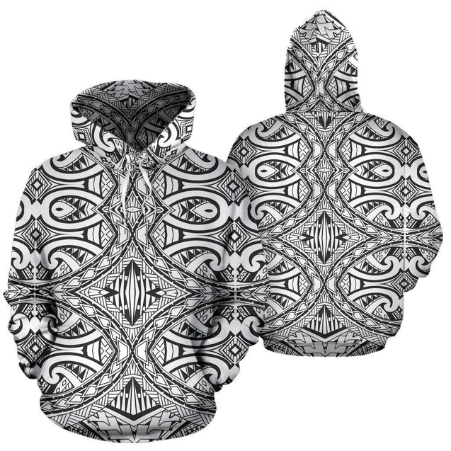 Polynesian Tribal Hoodie 10 - AH - J4-ALL OVER PRINT HOODIES (P)-Phaethon-Hoodie-S-Vibe Cosy™